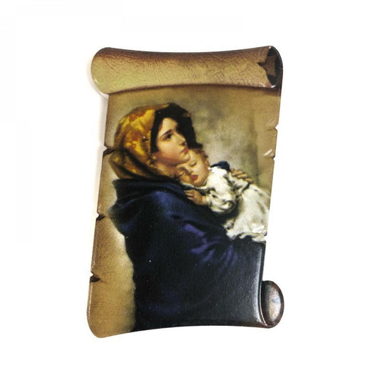 Mary With Baby Jesus - Fridge Magnet