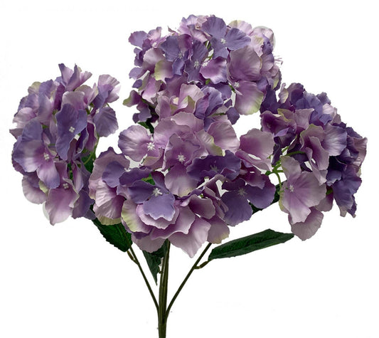Purple Hydrangea Bush Artificial Flower