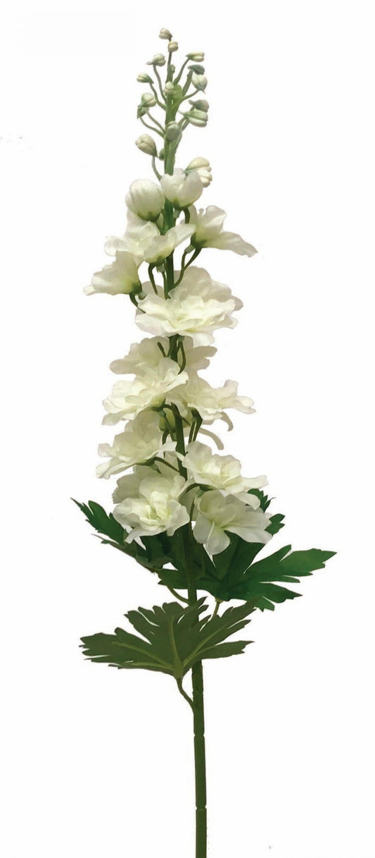 Creamy White Garden Stem Delphinium Artificial Flower