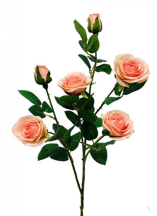 Pink Garden Spray Roses Artificial Flower