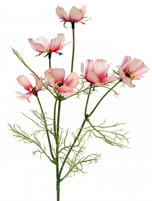 Pink And White Cosmos Spray Artificial Flower