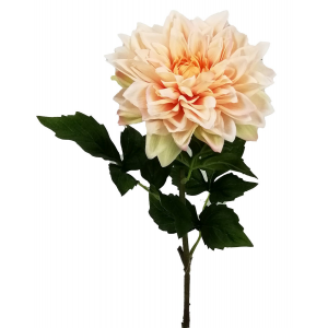 Real Touch Pale Apricot Dahlia Artificial Flower