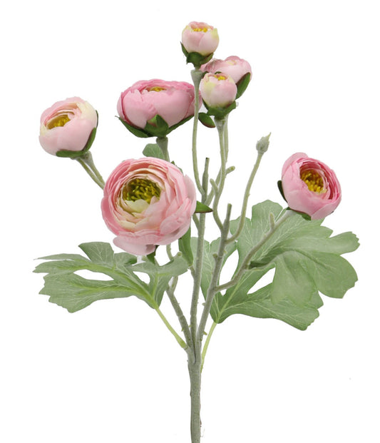 Pink Ranunculus Spray Artificial Flower