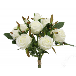 Creamy White Rose Bouquet Artificial Flower
