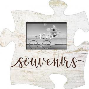 French Text-Souvenirs Photo Frame