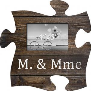 French Text-M. & Mme Photo Frame