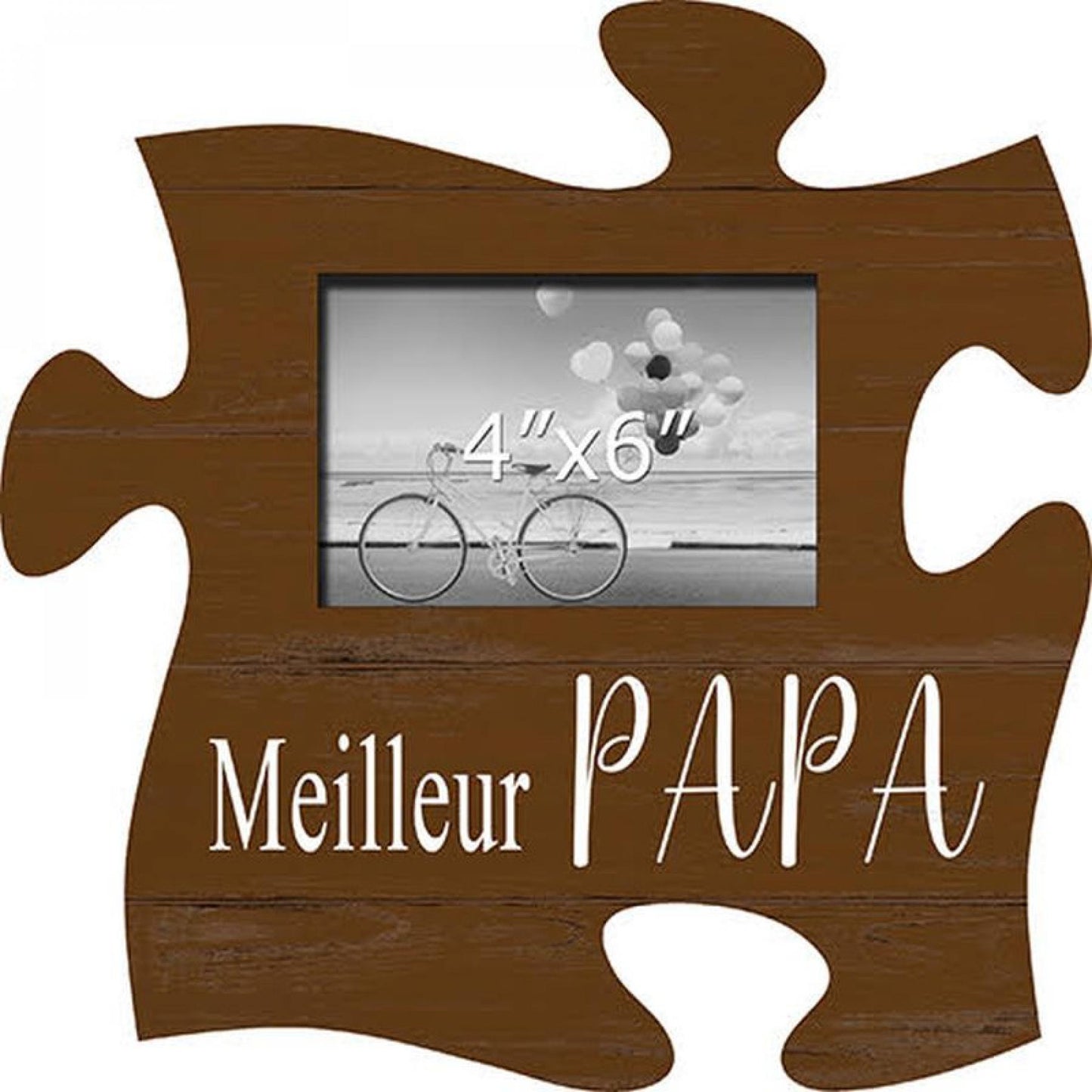 French Text-Meilleur Papa Photo Frame