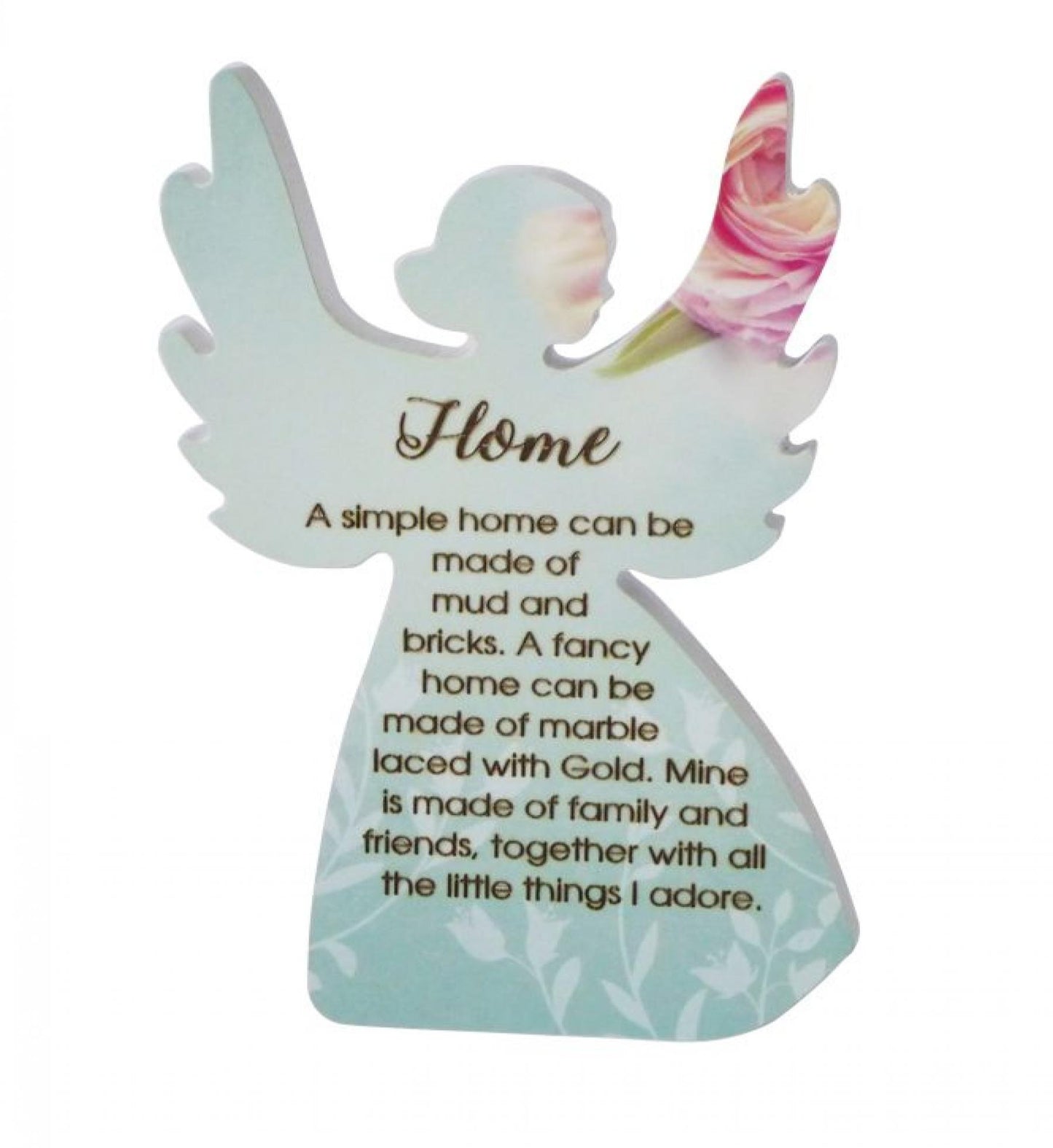 Angel Shape With Text-Home Plaque