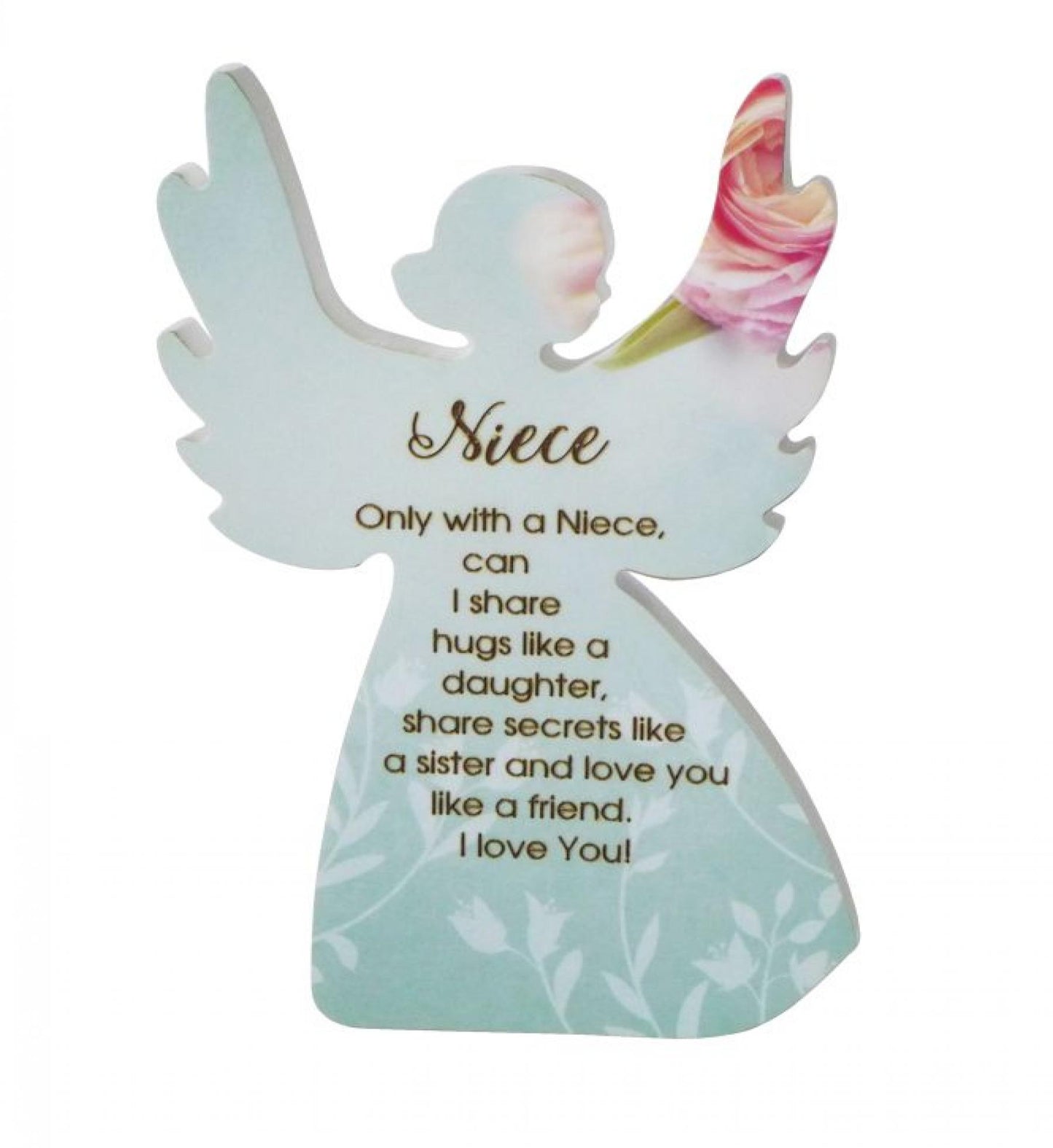 Angel Shape With Text-Niece Plaque