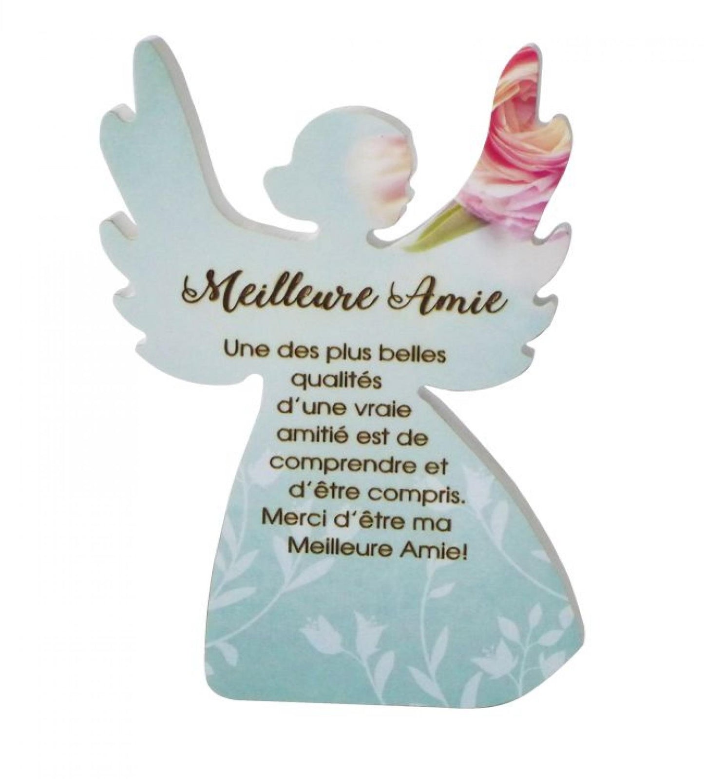 Angel With French Text- Meilleure Amie Figurine