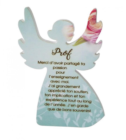 Angel With French Text- Prof Figurine