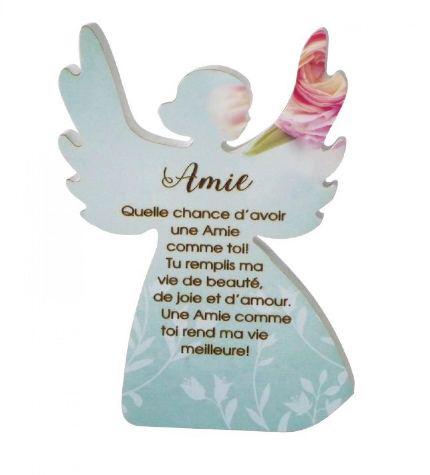 Angel With French Text- Amie Figurine