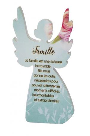 Angel With French Text- Famille Figurine