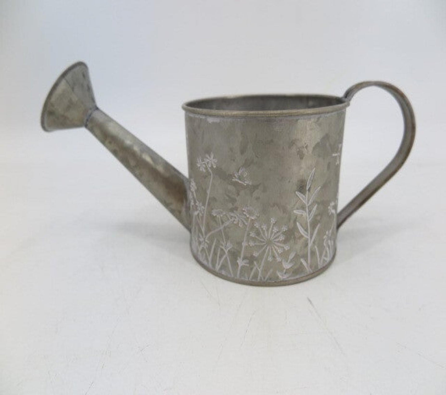 Silver With Garden Imprint Watering Can