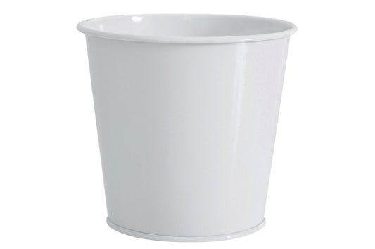 White Bucket Shaped Planter