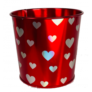 Shimmering Hearts Holographic Planter