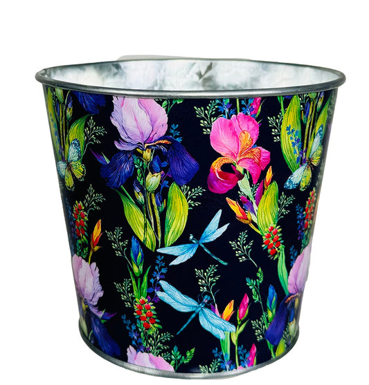 Dear Iris Floral Print Planter