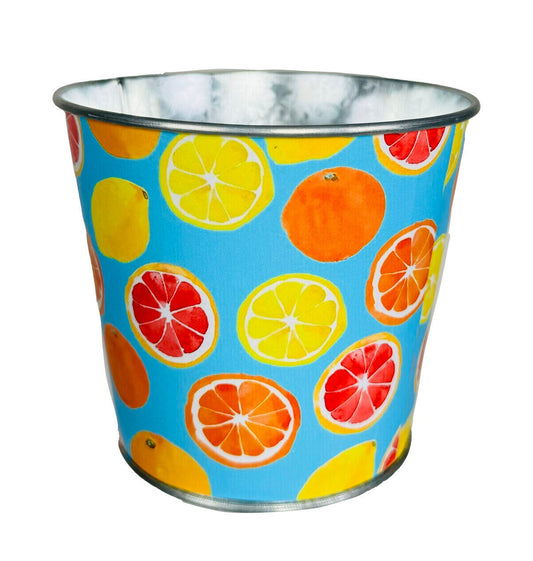 Citrus Blend Metal Planter