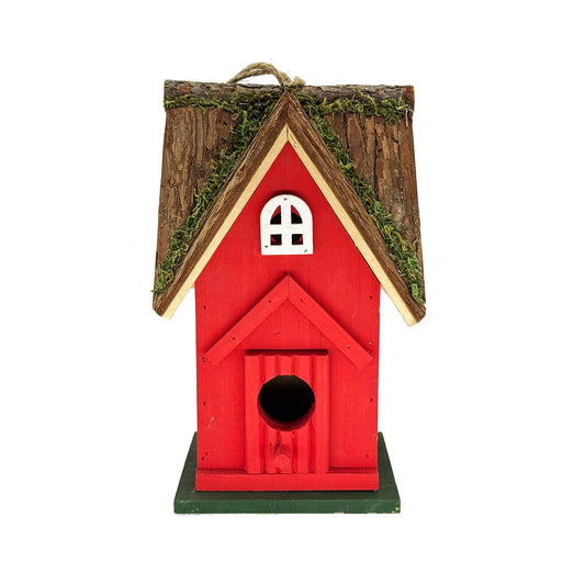 Barn With Moss Covered Roof Bird House