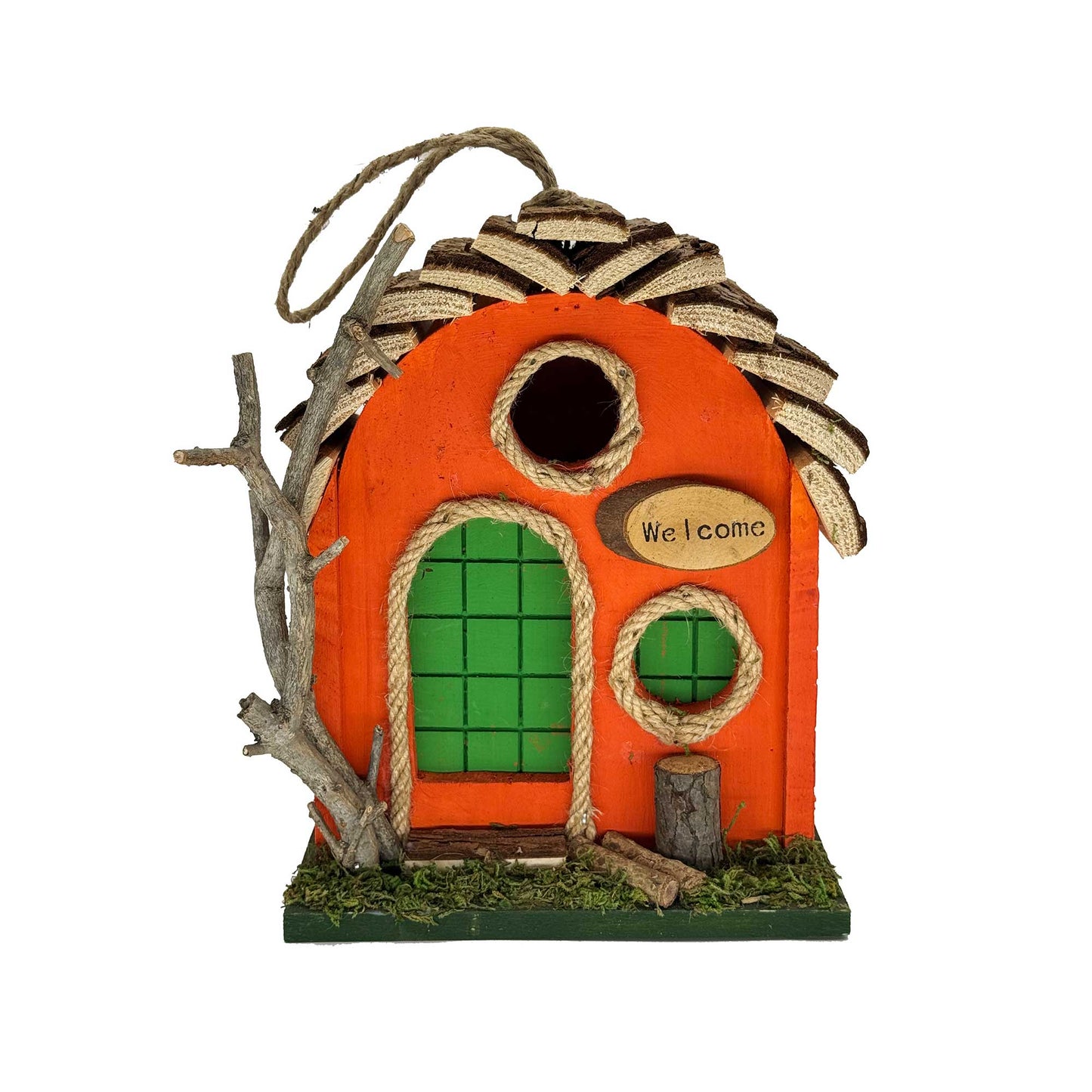 Seaside Hut With Welcome Sign Bird House