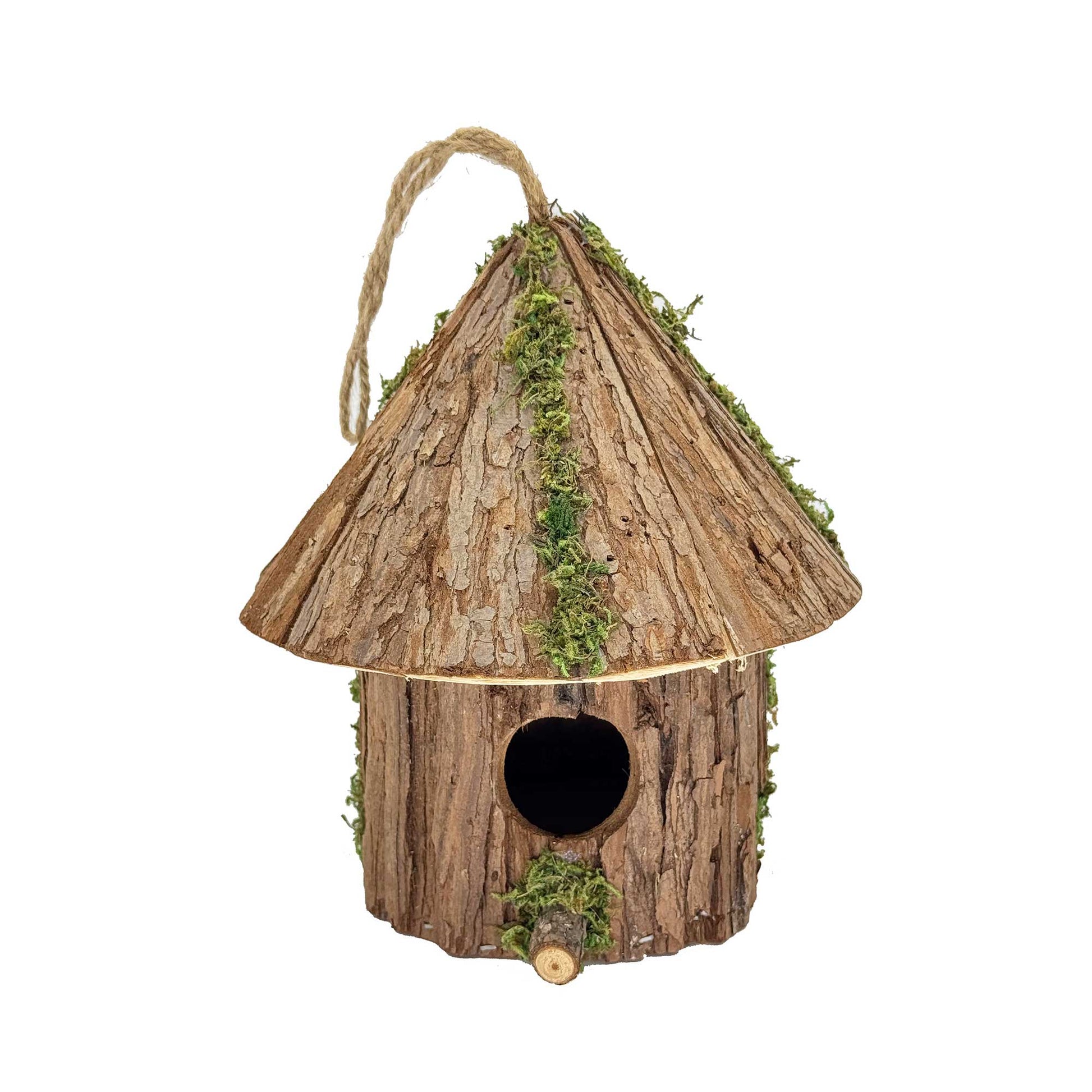 Woodland Bark Hut Bird House