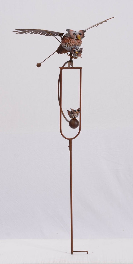 Rocking Owls Garden Stake