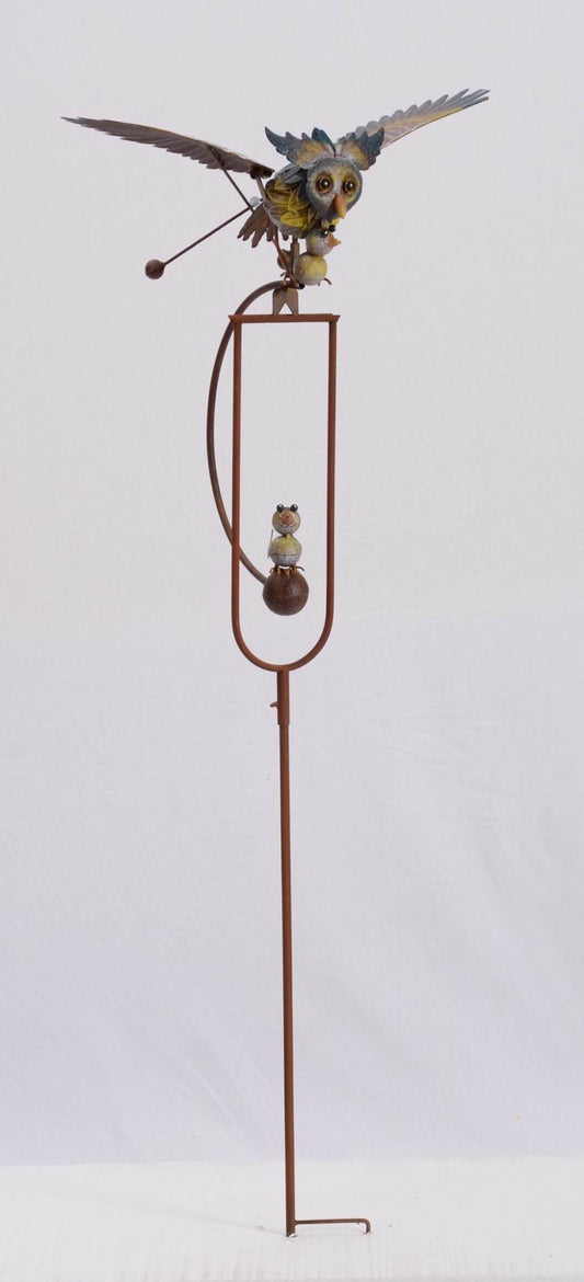 Rocking Owls Garden Stake