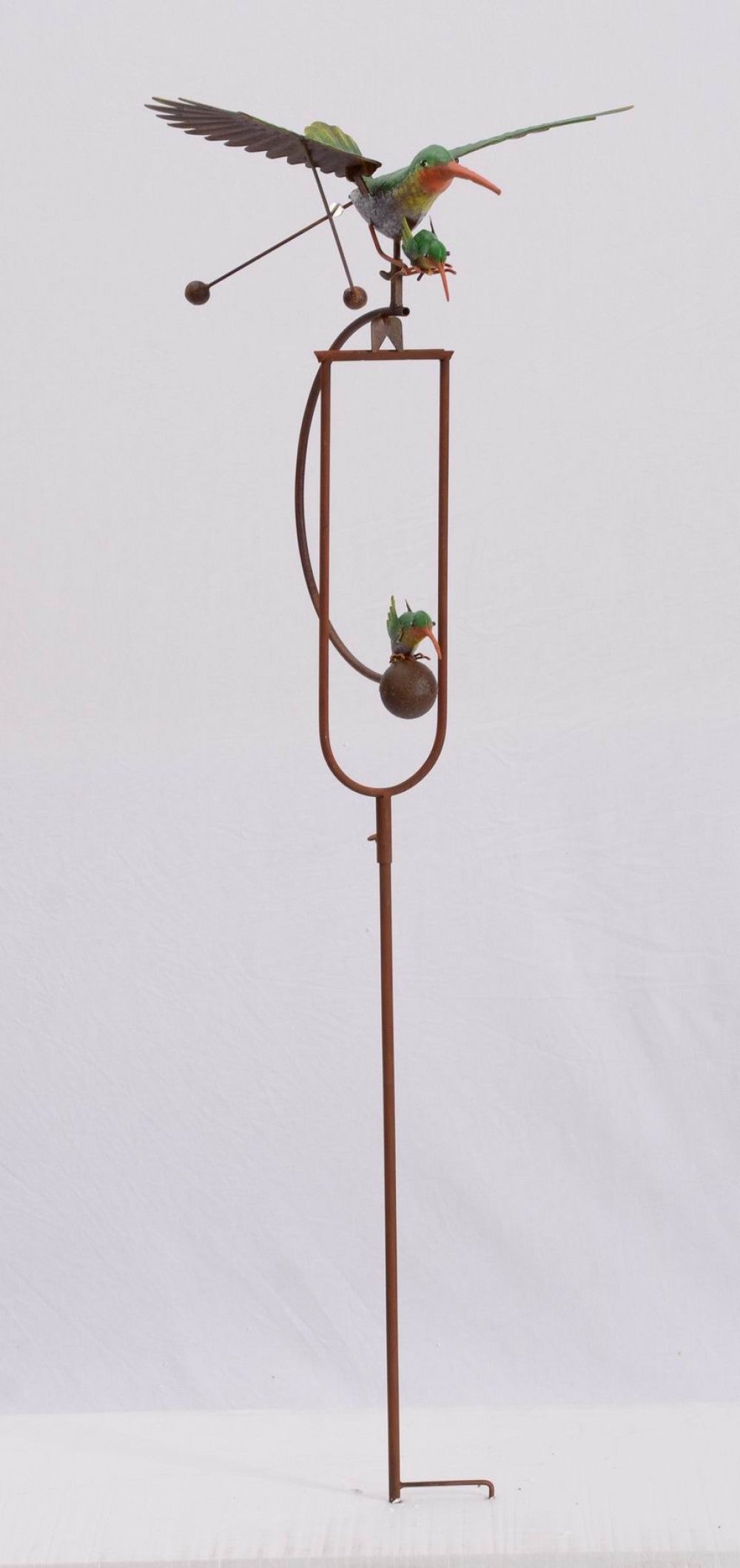 Rocking Hummingbirds Garden Stake