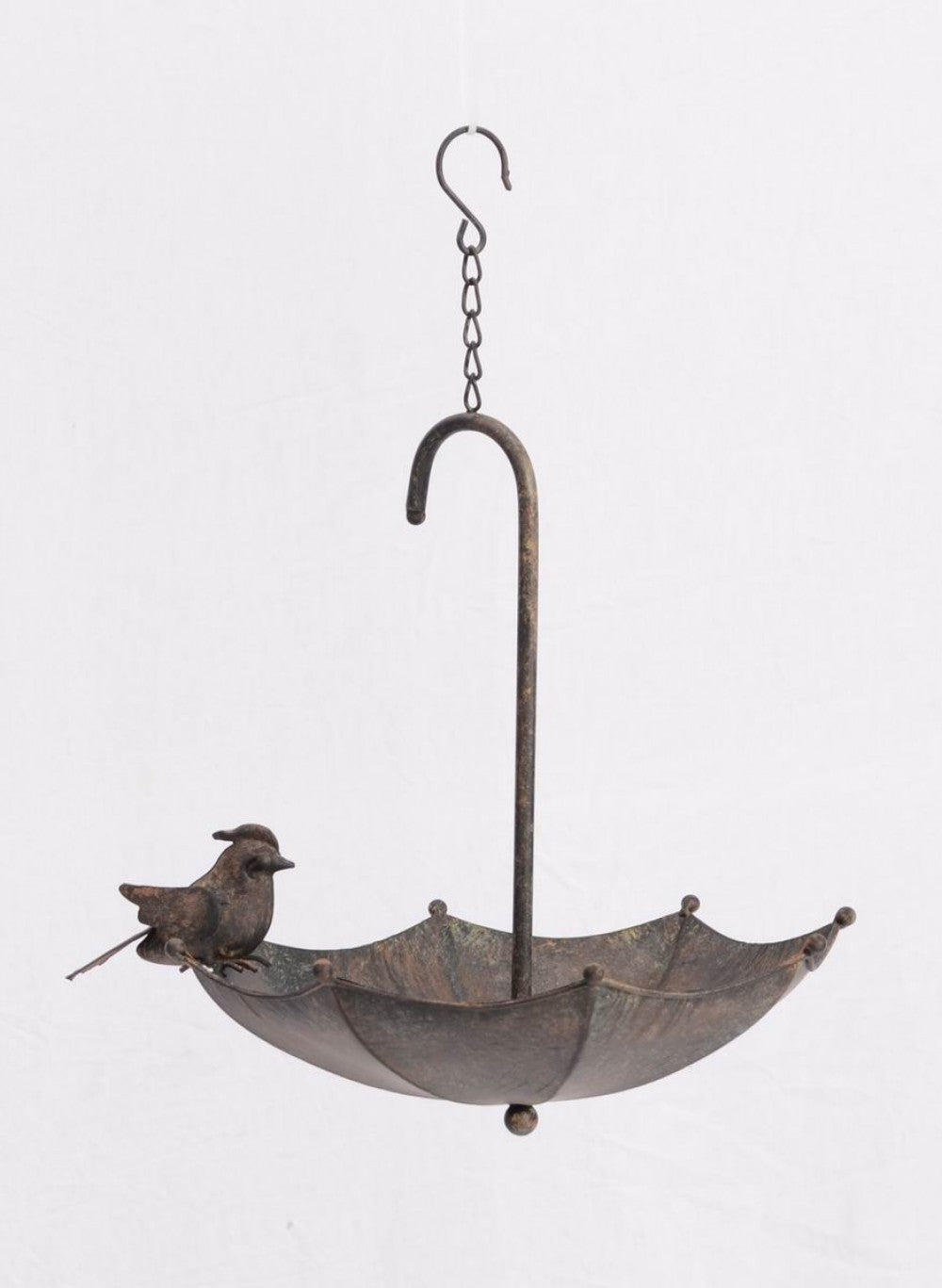 Rustic Umbrella With Bird Hanging Bird Feeder