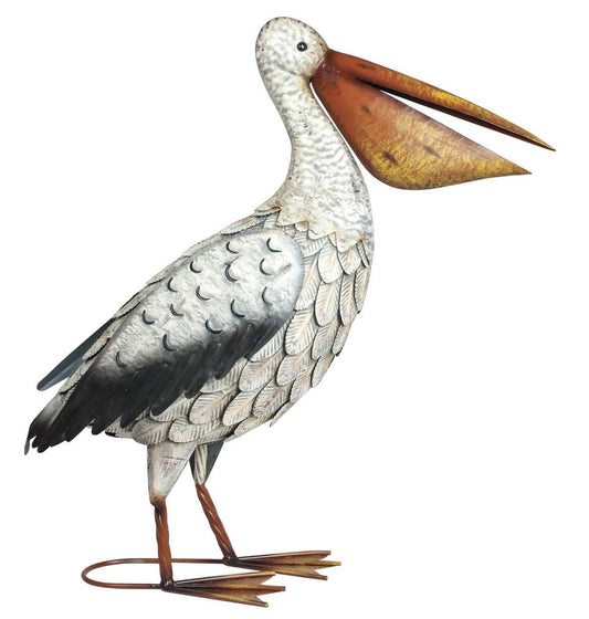 Pelican Metal Garden Sculpture