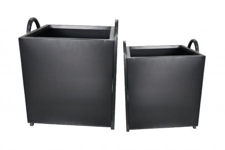 Matte Black Square Planter