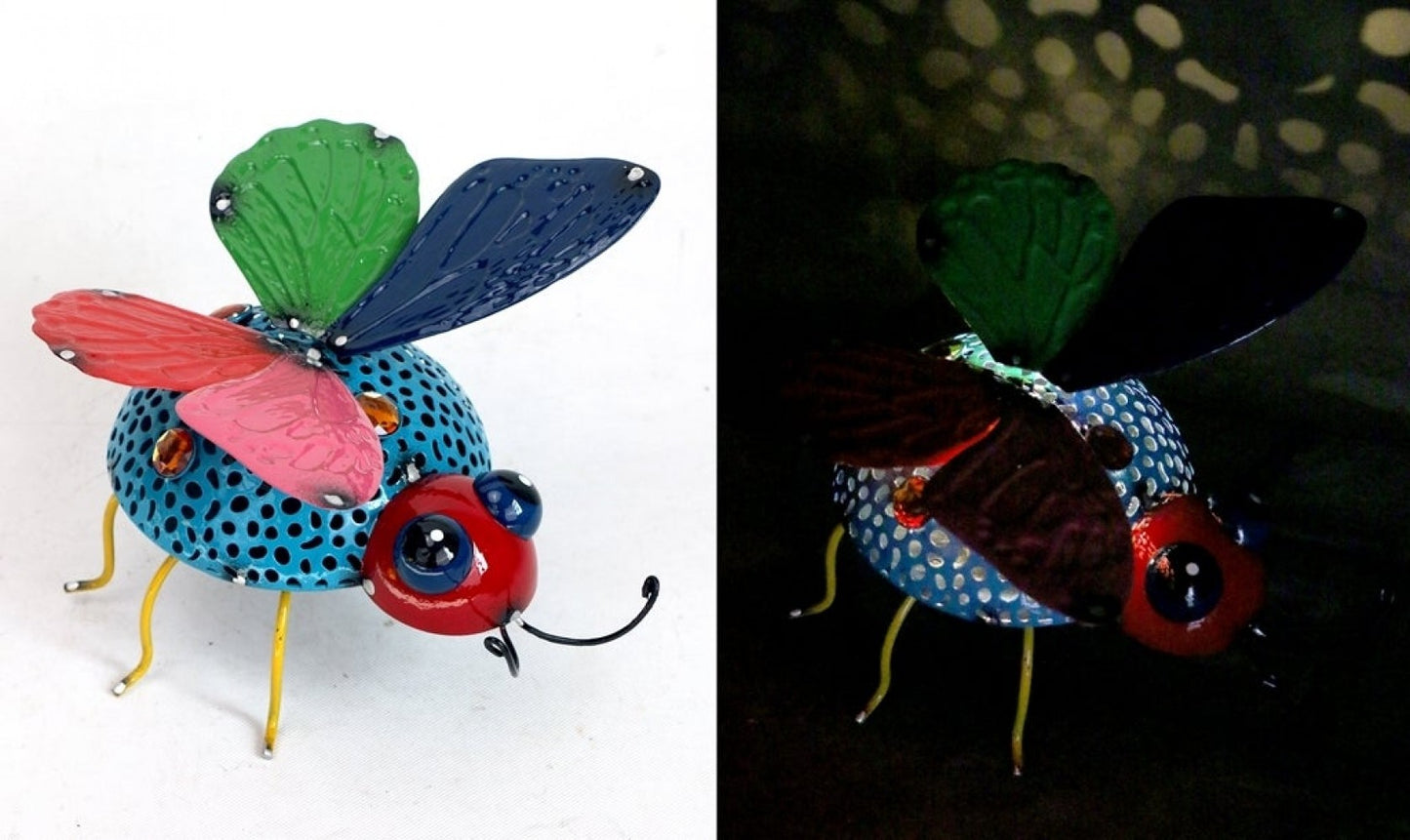 Led Ladybug With Butterfly Wings Figurine
