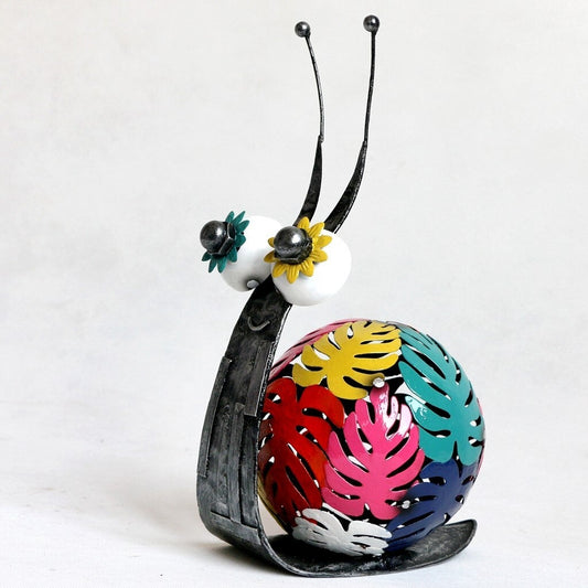 Artsy Metal Snail Figurine