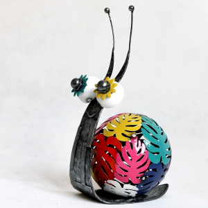 Artsy Metal Snail Figurine
