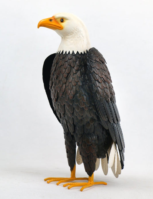 Metal Standing Eagle Statuette