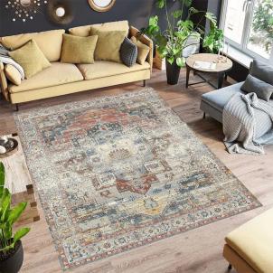 Heirloom Transitional Red Gray Rug