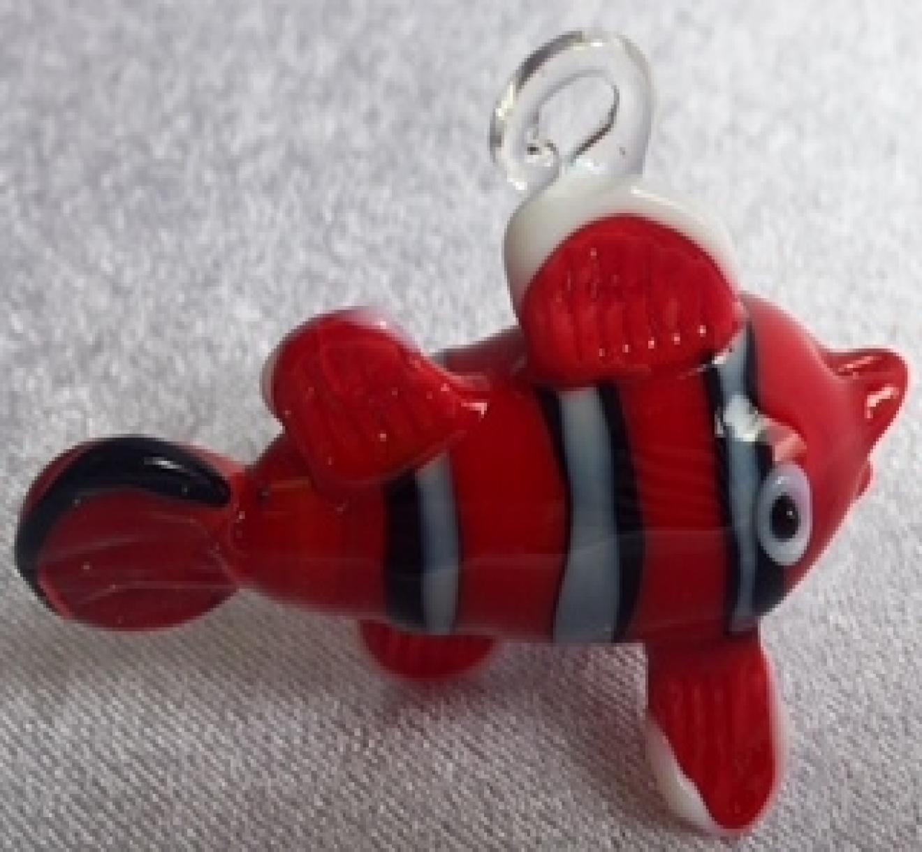 Hanging Glass Clownfish Ornament