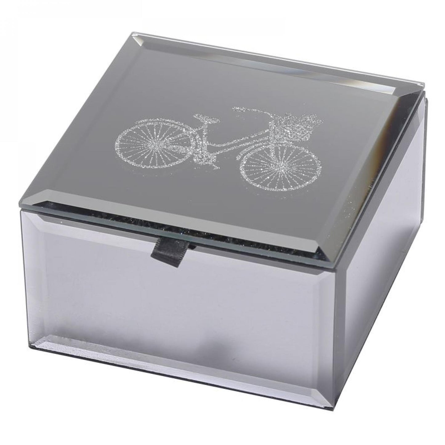 Etched Bicycle Top Jewellery Box