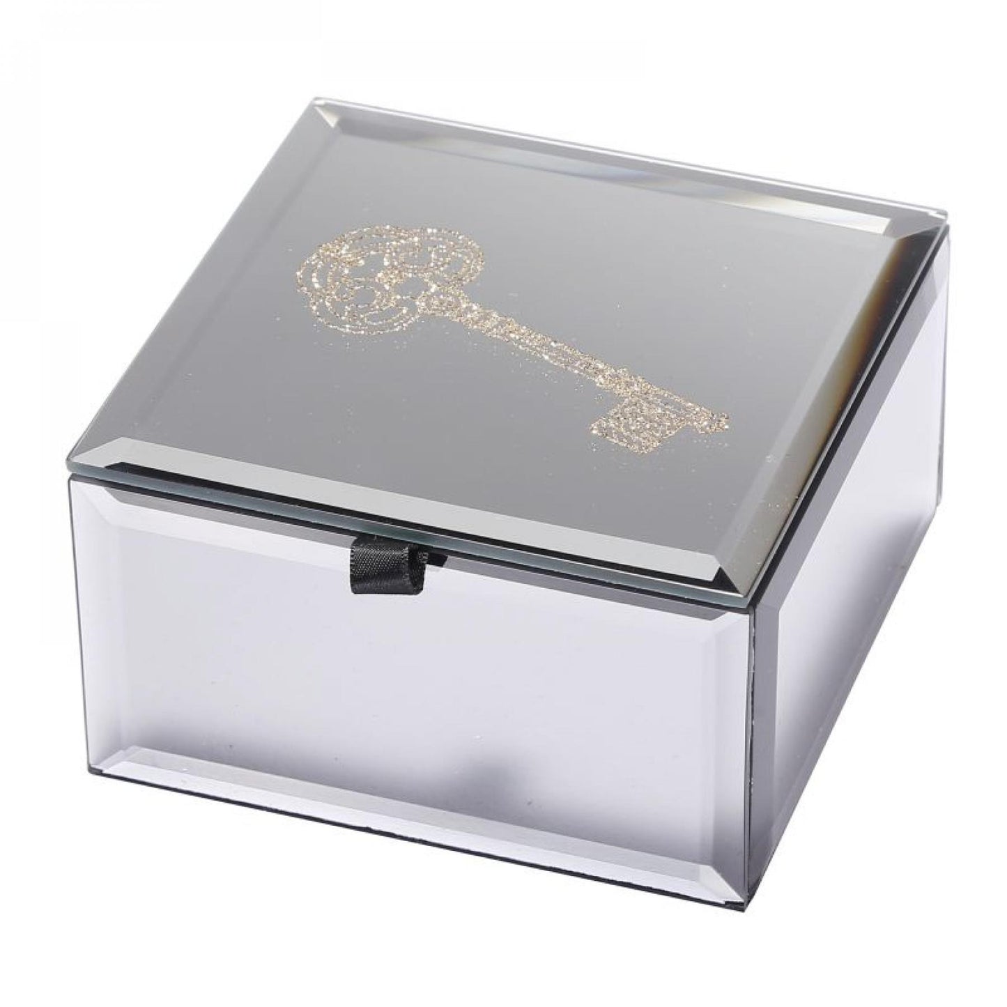 Etched Key Top Jewellery Box