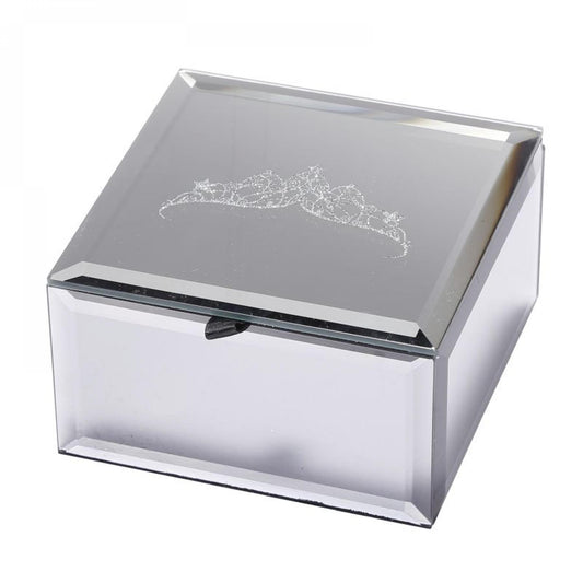 Etched Tiara Top Jewellery Box