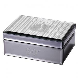 Etched 50Th With Etched Cake Top Jewellery Box