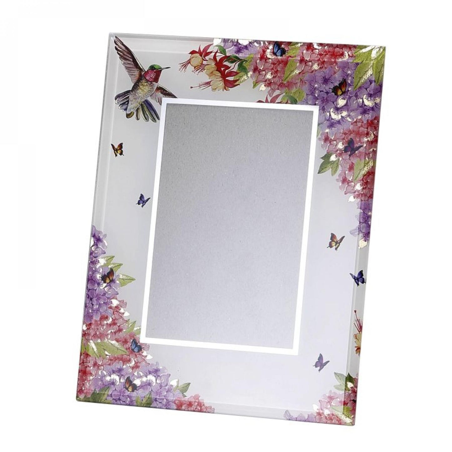 Spirit Of Summer-Hummingbird And Flowers Photo Frame