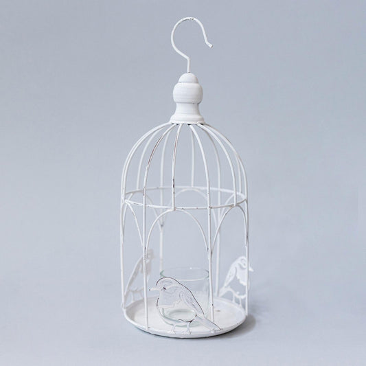 Bird Cage Hanging Tealight Candle Holder