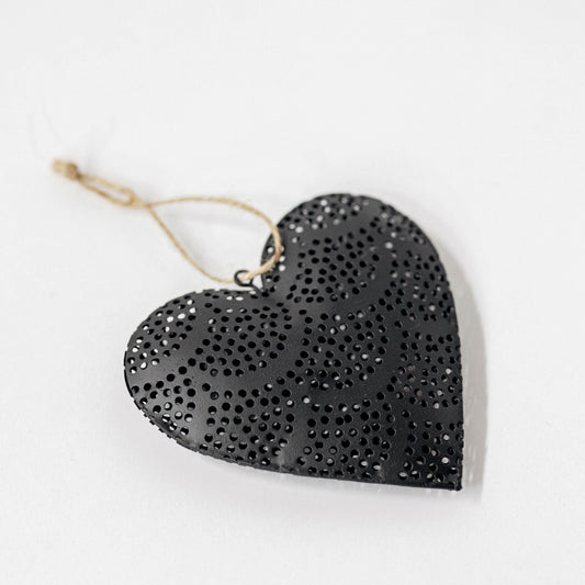 Perforated Metal Heart Hanging Decoration