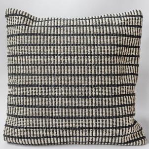 Knitted Beige And Gray Pattern Cushion Cover