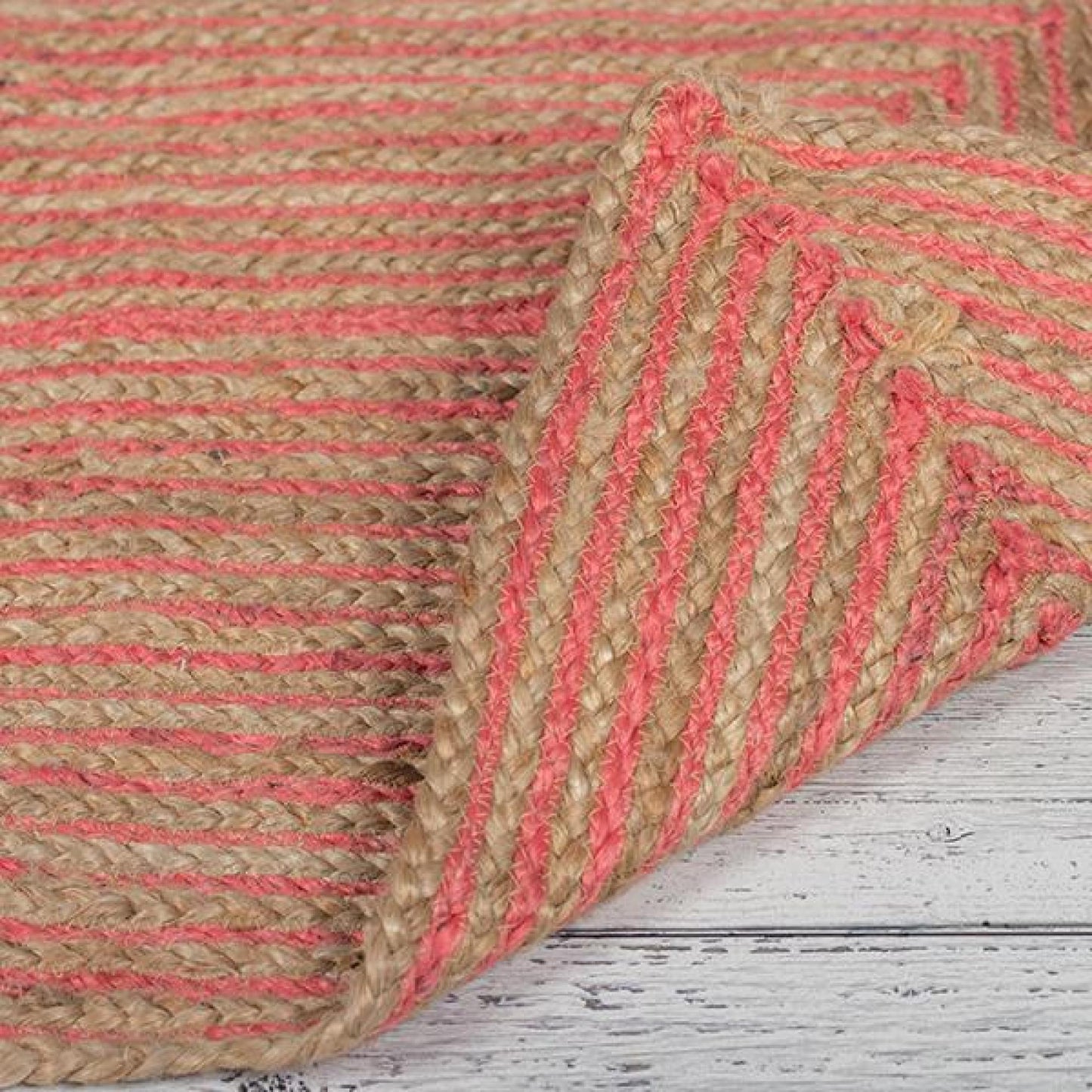 Two-Colour Jute Rug