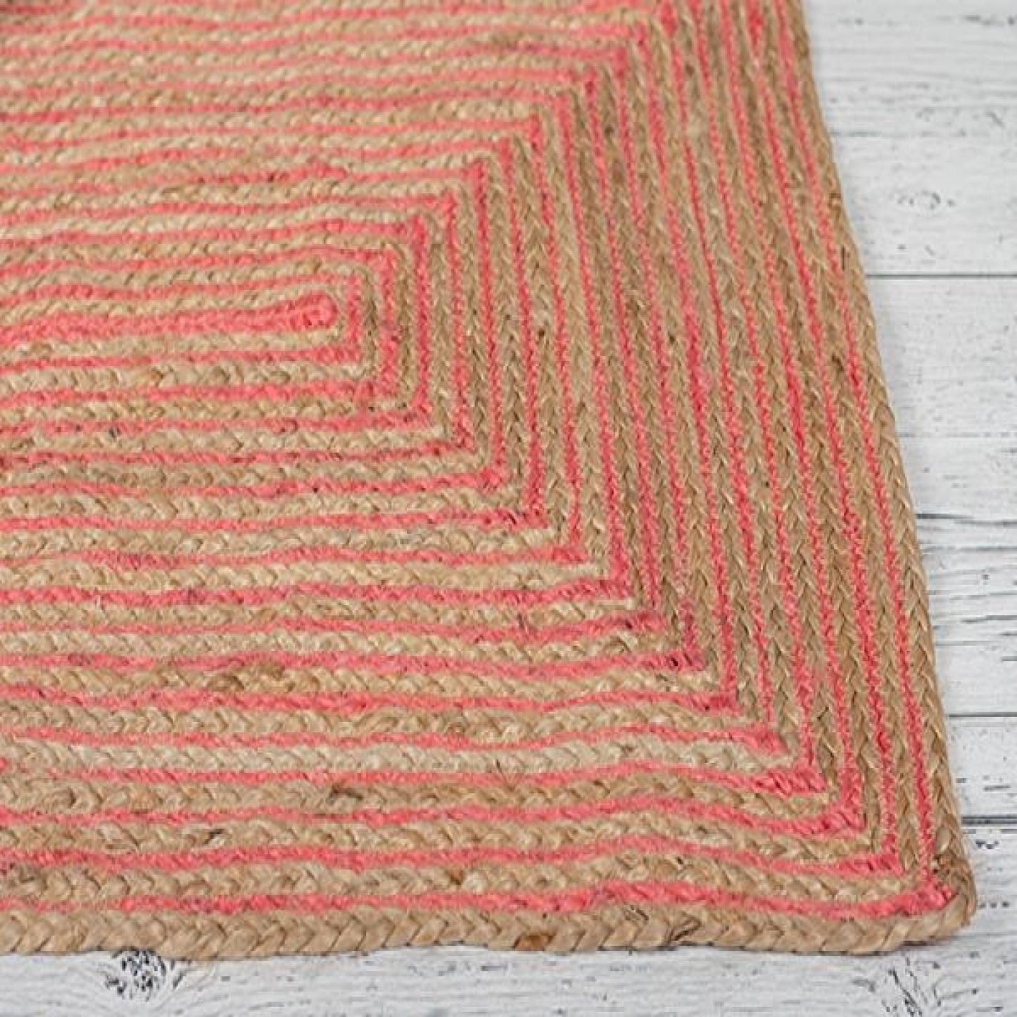 Two-Colour Jute Rug