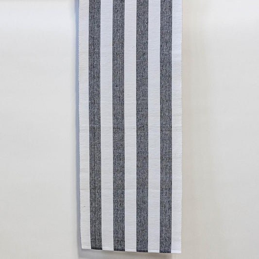 Black And White Striped Table Runner