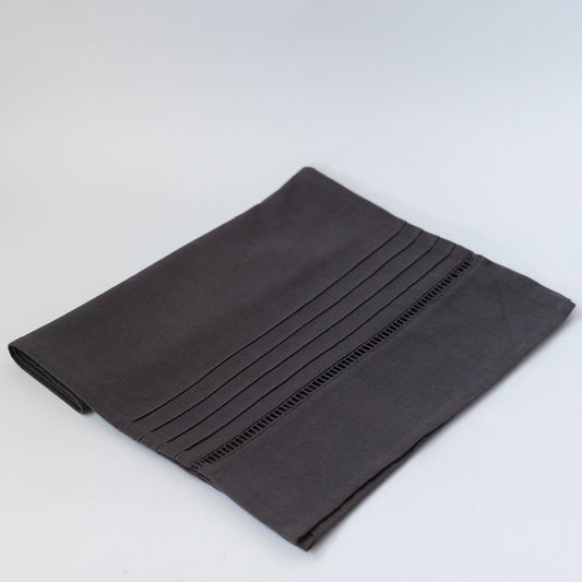 Black Cotton Table Runner