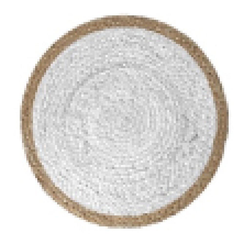 Braided White With Natural Edge Placemat